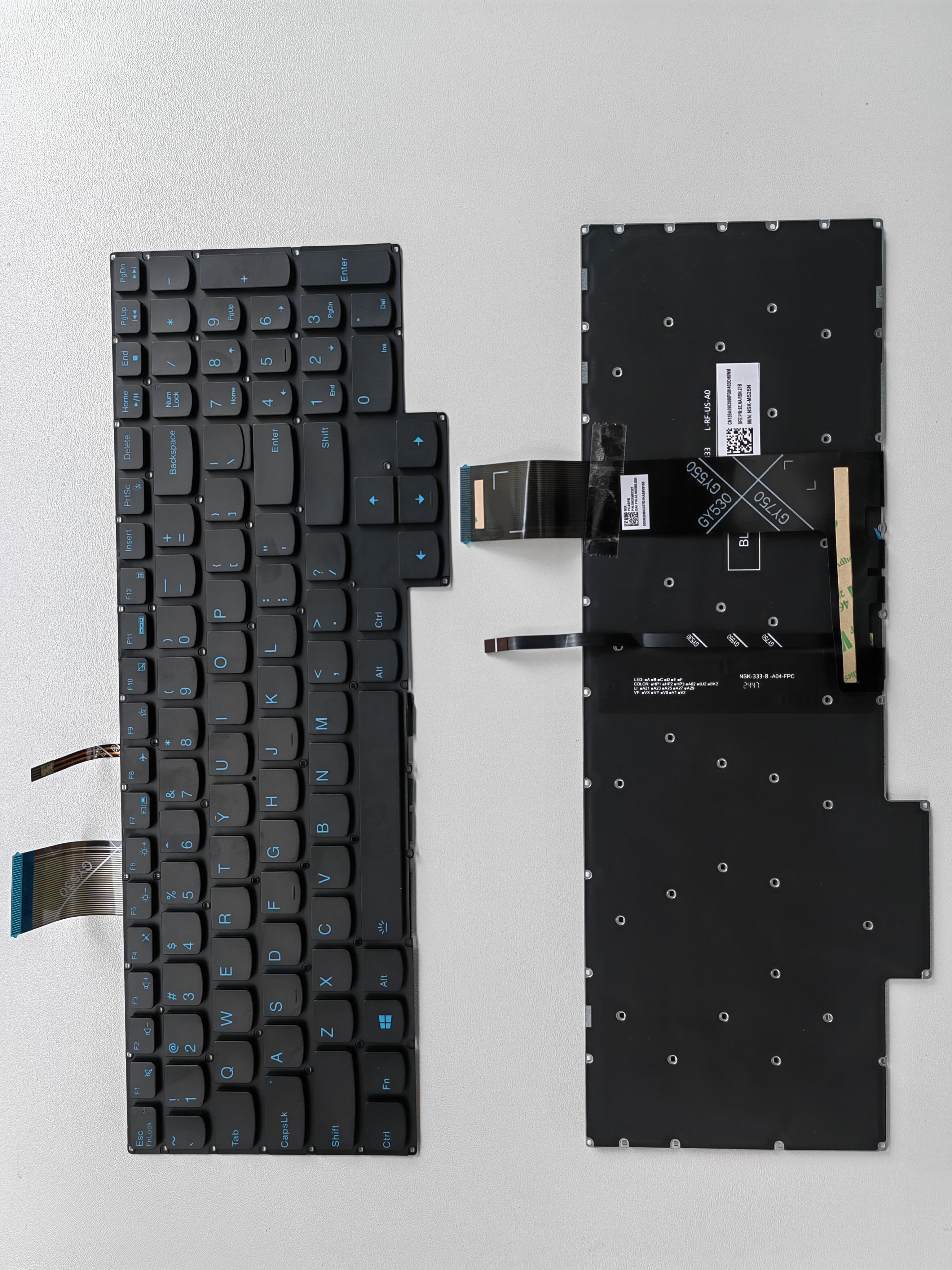 Picture of New Replacement Laptop Keyboard For LENOVO Y7000 2020/R7000 2020 BLACK Backlit Blue Printing (OEM) US Layout